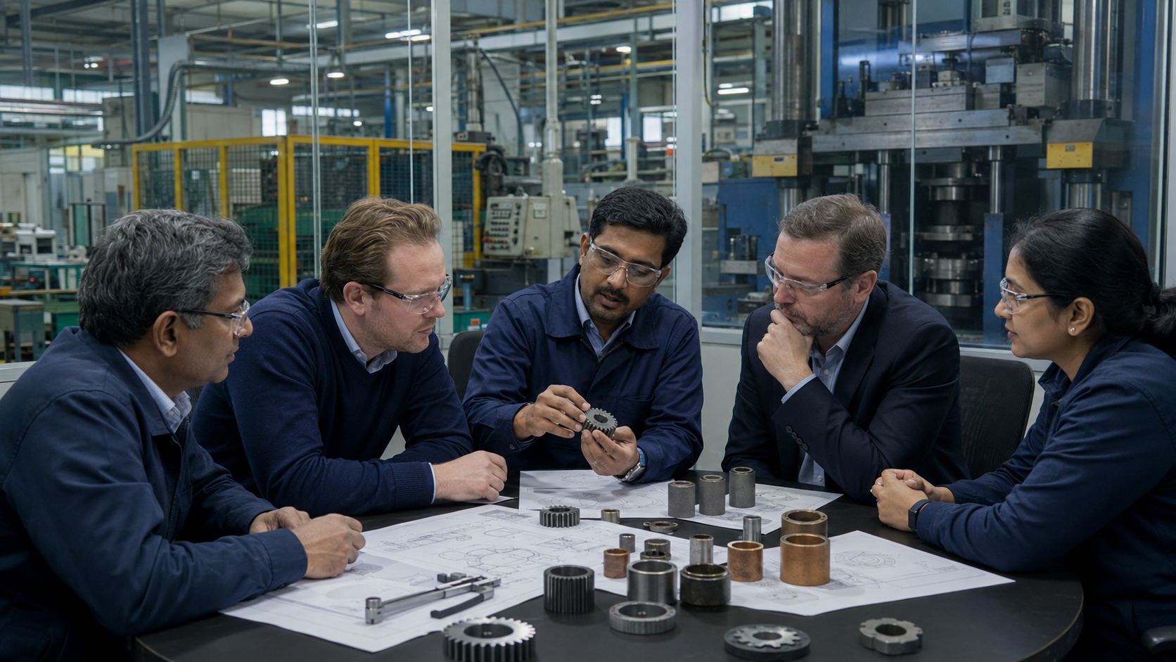 Powder metallurgy buyer and supplier business coordination